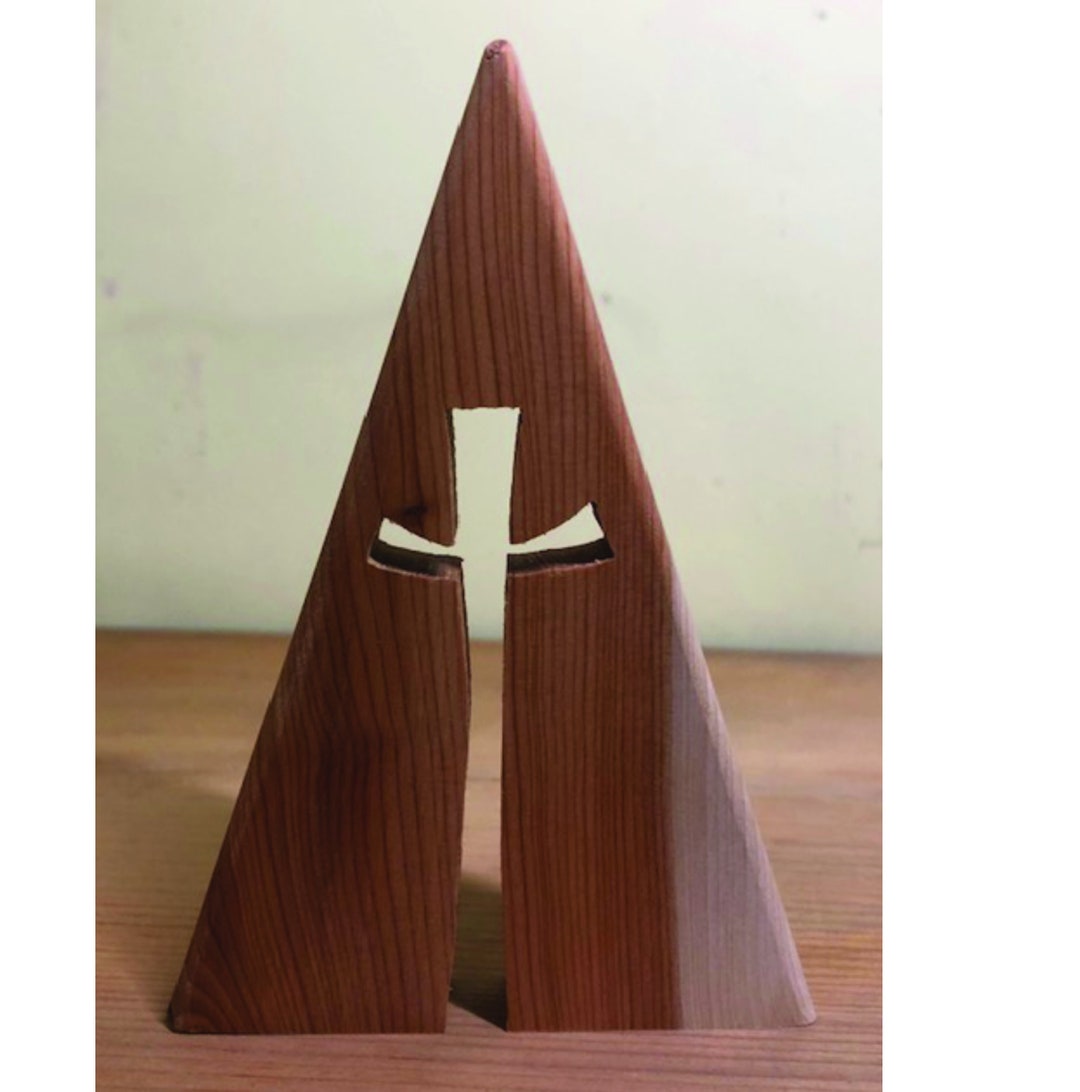 Hand-made Triangular Wooden Cross - Etsy