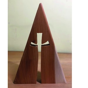 Hand-made Triangular wooden Cross