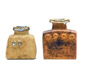 Pair of stoneware vases by Curt M. Addin, Glumslöv. Sweden 1960s