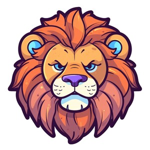 Lion Clipart images - Head Face Wild Animal Vector