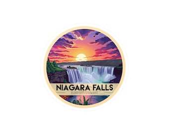 Wodospady Niagara – wodoodporna naklejka winylowa | Odporna na wodę, zarysowania i promieniowanie UV