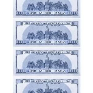 Personalized 100 Dollar Bill BLUE - Teacher Money | Classroom Money ...