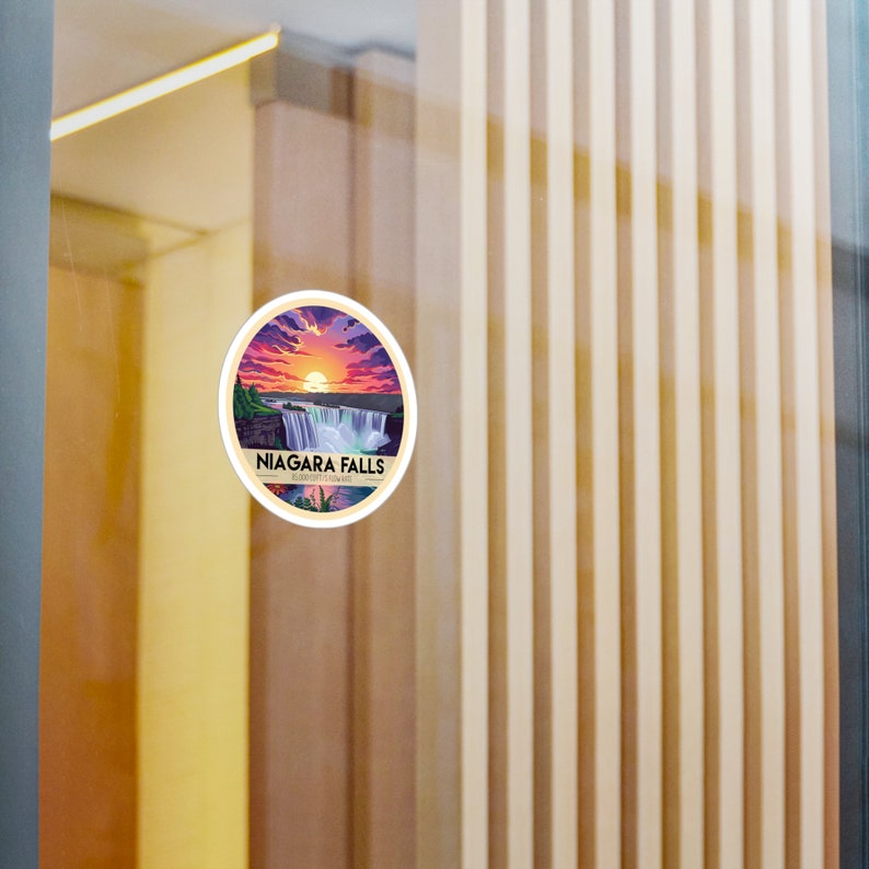 Niagara Falls - Waterproof Vinyl Sticker | Water, Scratch and UV Resistant image 2