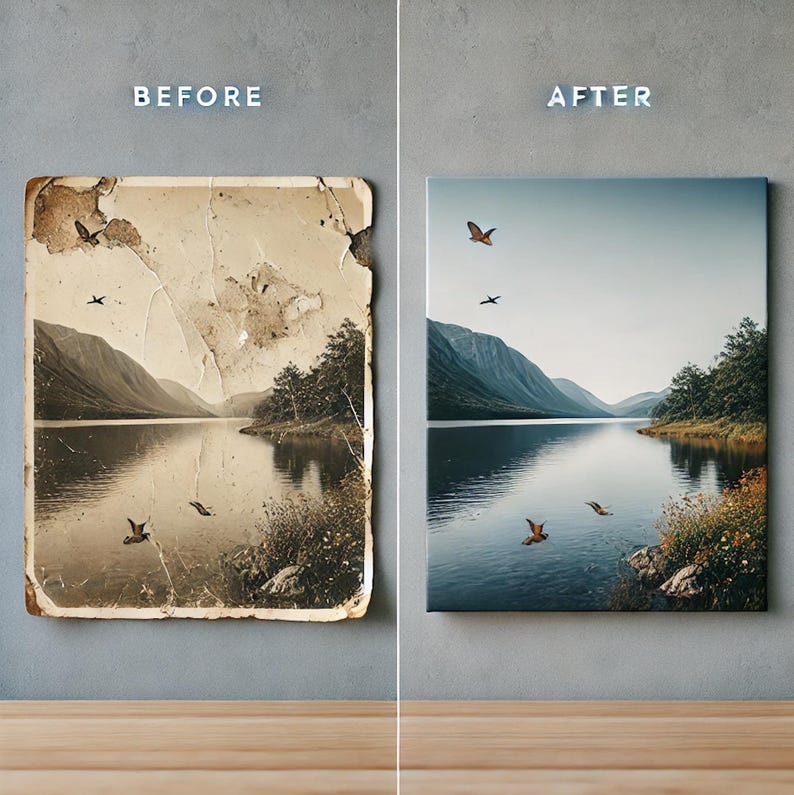Restoring Image Custom Photo Restoration: Sharpen & Enhance Old Photos (digital) - Etsy