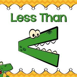 Greater Than, Less Than and Equal to | Comparing Numbers - Etsy