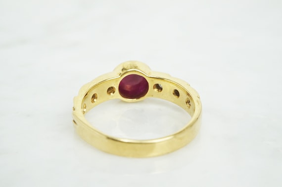 Gorgeous 18K Ruby & Diamond Ring - image 6