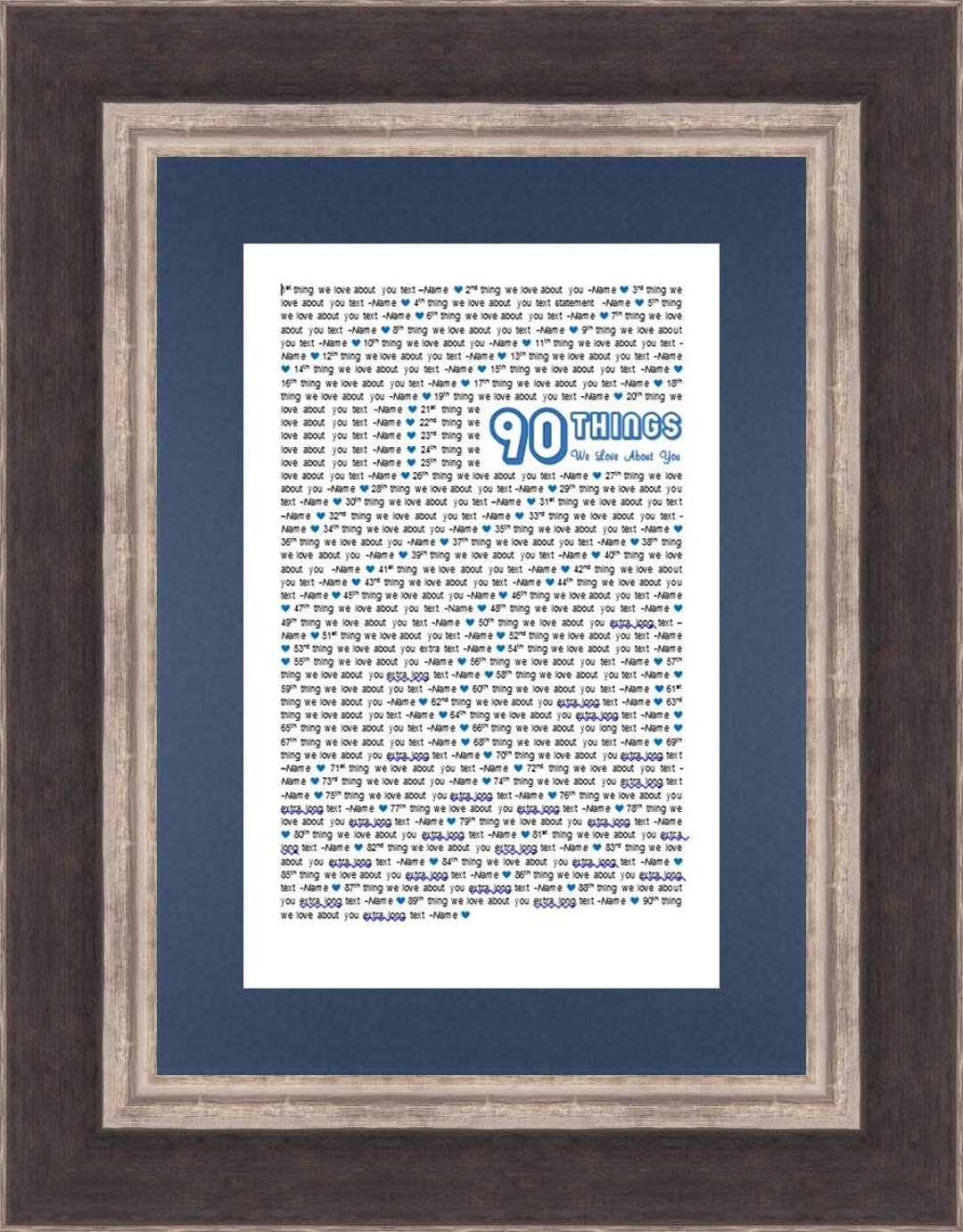 11x17 Template in Microsoft Word for 90 Things We Love Etsy