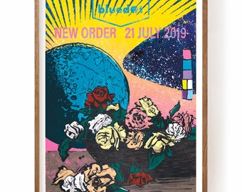 New Order 'get Ready' Poster, Gig Poster, Music Poster, Art Print
