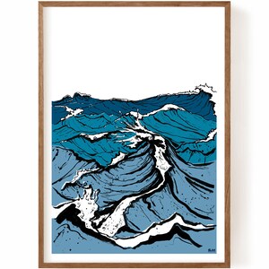 WAVES Art Print