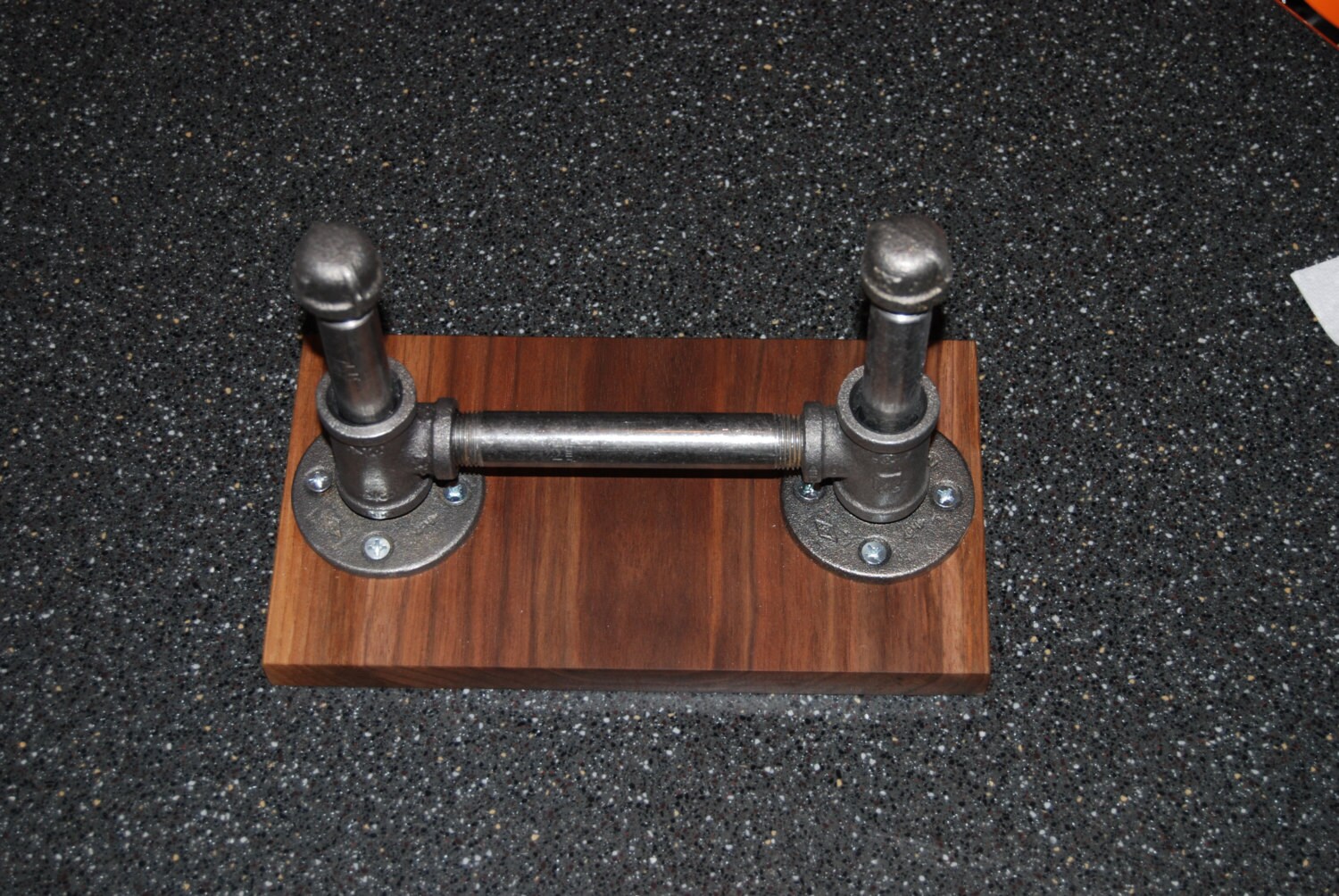 Industrial pipe napkin holder walnut napkin holder steampunk Etsy