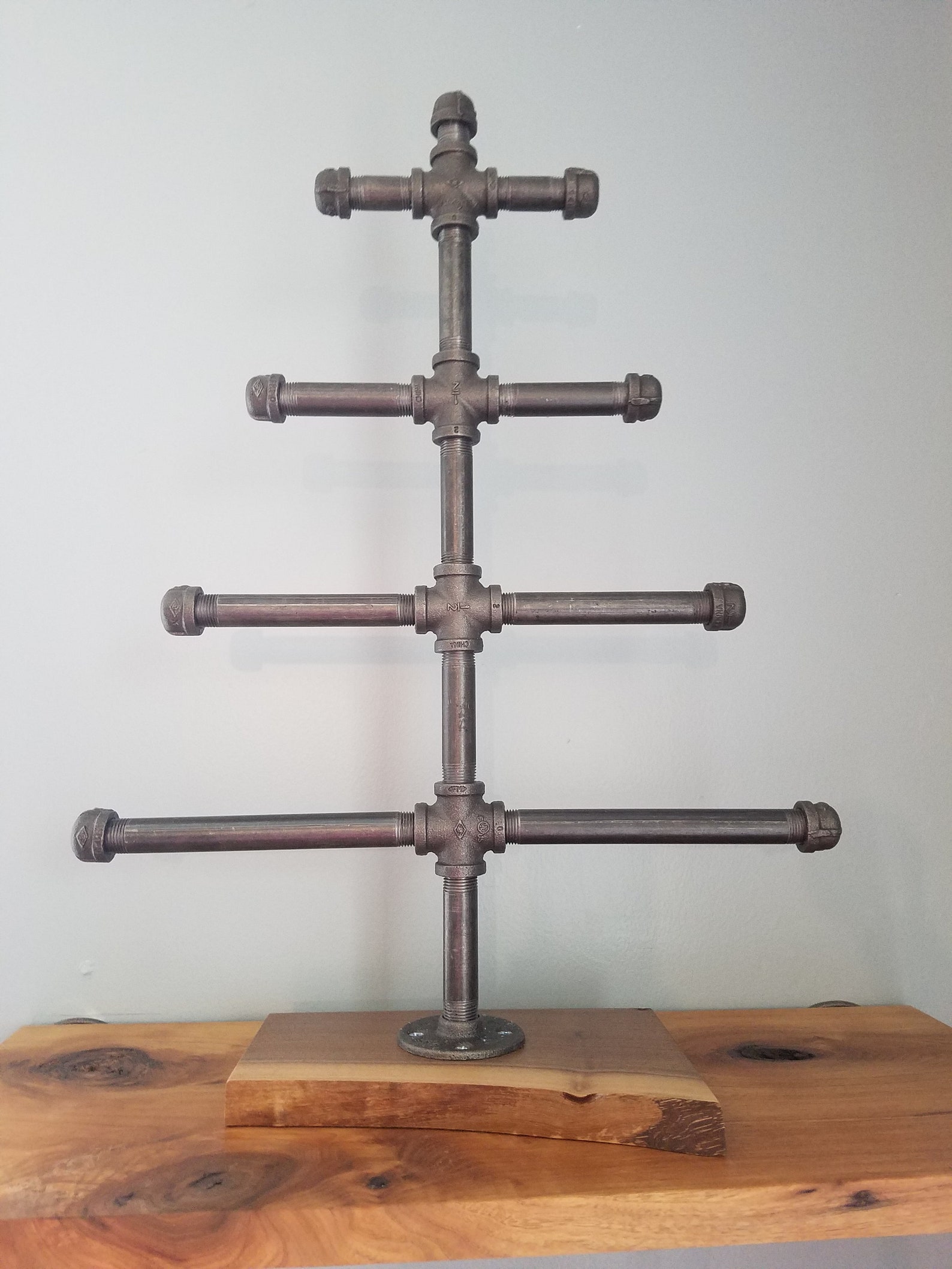 Pipe Christmas Tree Industrial Pipe Tree Ornament Hanger Etsy