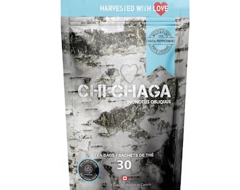 Chaga Mushroom & Peppermint Tea Blend - 30 Tea bags