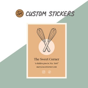 Your personalized stickers. Custom logo, design , custom labels, custom stickers , bakery labels ,cake stickers ,bakery logo labels.