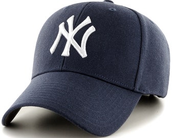 New York Yankees Fan Favorite Navy Blue MVP Hat Cap Adult Men's w/ Rare Vintage Snapback