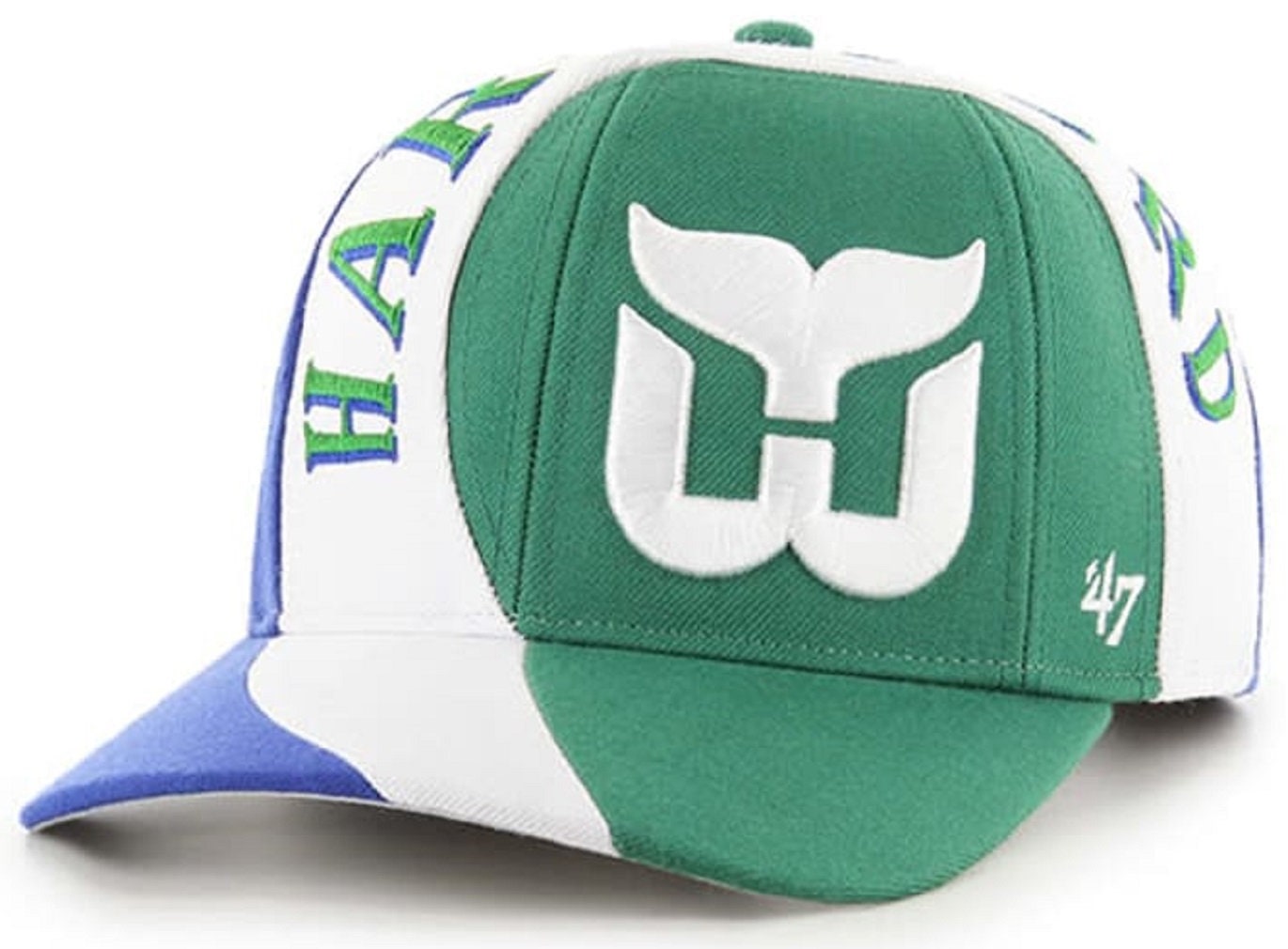 Hartford Whalers NHL 47 MVP DP Vintage Royal Circuit Hat Cap