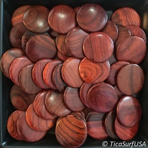 Flat round disk natural wood beads unstained varnished handmade 30mm wood beads UNDRILLED supplies for jewelry making DIY - 10Pcs