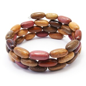 Exotic handmade wooden jewelry memory bracelet wood beads - EE17303