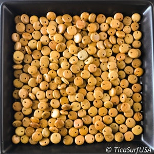 Flat round disk natural wood beads unstained varnished handmade 11mm wood beads supplies for jewelry making DIY FR1 - 10Pcs