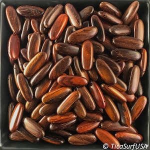 Tribal bars natural wood beads unstained varnished handmade 29mm wood beads supplies for jewelry making DIY - 10Pcs
