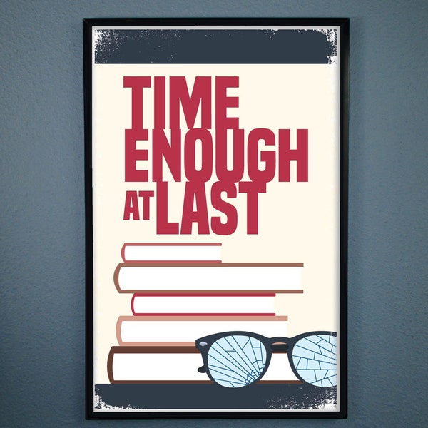 Minimalist Twilight Zone Poster - Time Enough at Last