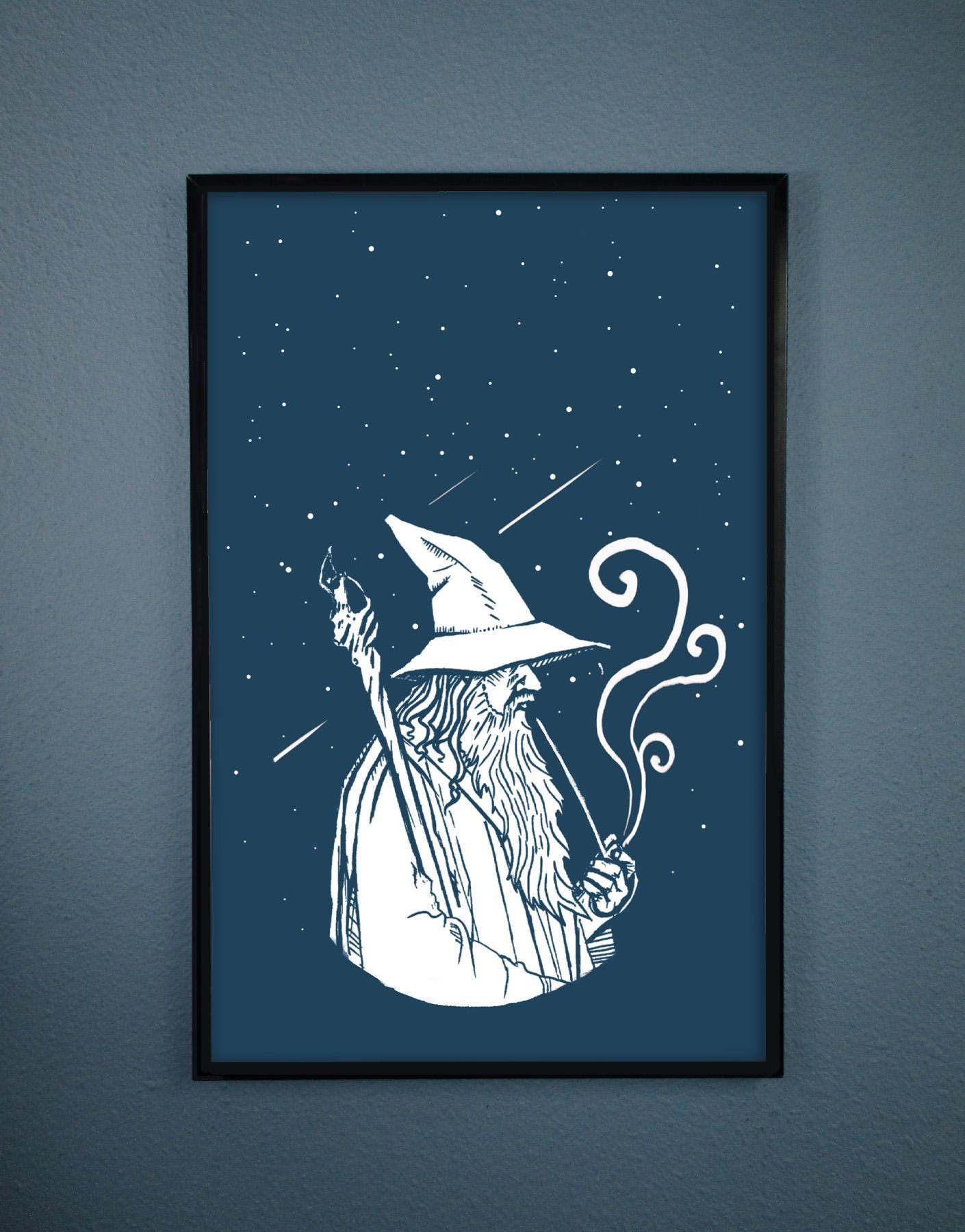 Gandalf Portrait From Lord of the Rings - Etsy