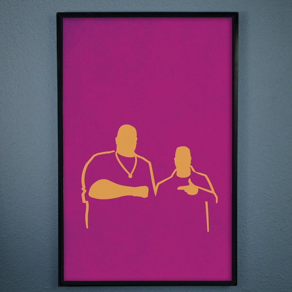Minimalist Run the Jewels (RTJ) Poster "Me and EL-P do the secret handshake." -Killer Mike