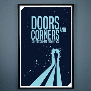 Minimalist Poster of Miller Quote from The Expanse "Doors and corners kid that's where they get you."