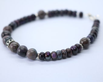 Sugilite bracelet.  Extremely rare,  Unisex, gifts for her, stacking, layering