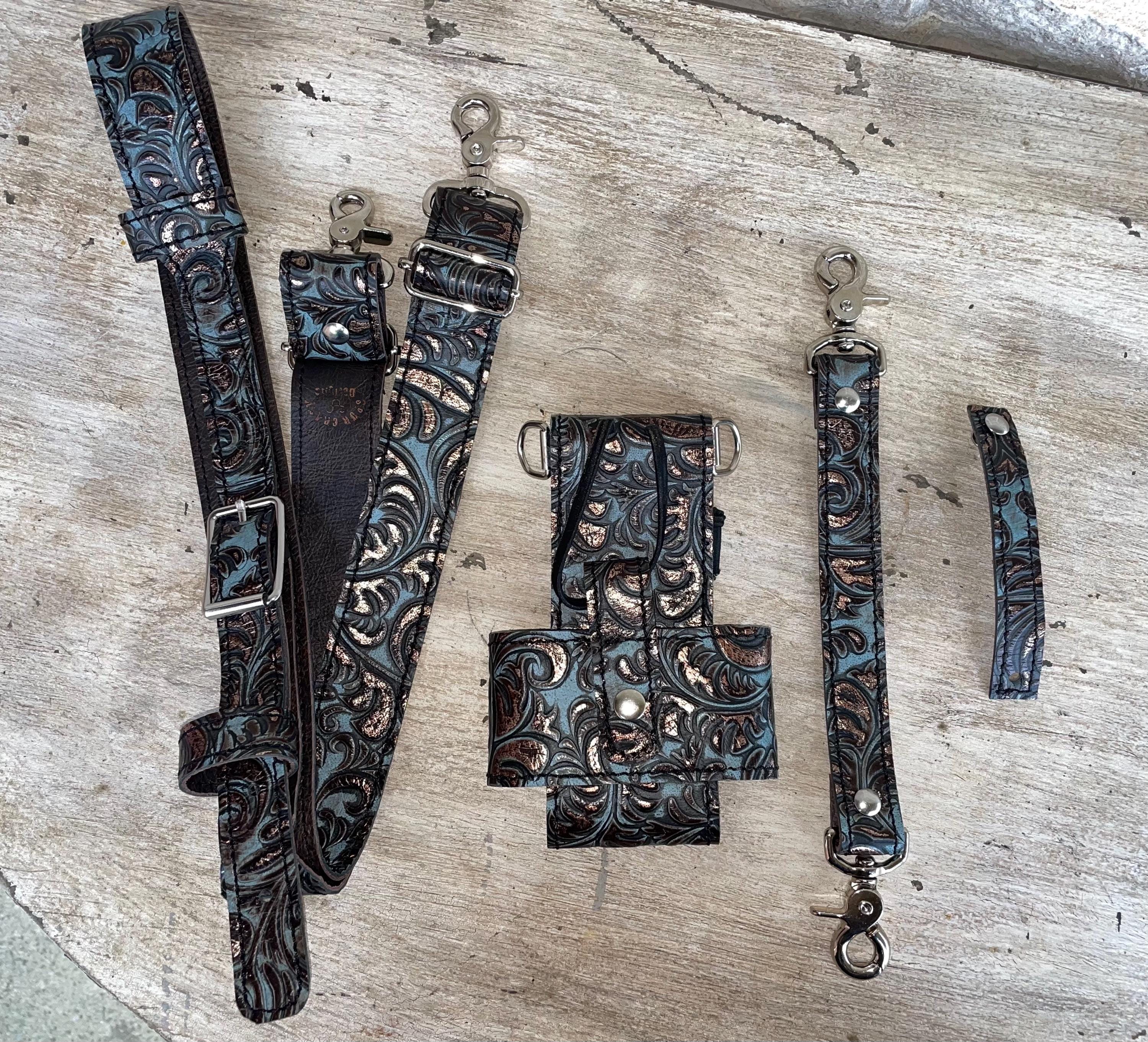 Radio Strap and Holster, Custom Radio Strap, EMS Strap, Firefighter Strap, Radio Holster, Colorful Radio Strap, Fancy Radio Holster