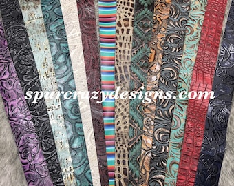 Customizable Leather Purse Strap / Crossbody Strap / Patterned Leather Bag Strap / Shoulder Strap / Handbag Strap / Replacement Strap