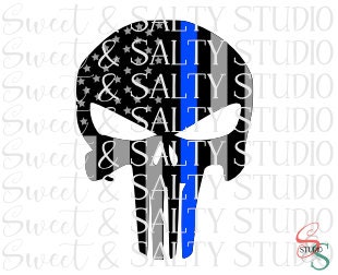 USA Police Punisher flag digital file