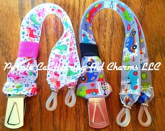 Cool Clips Rockin Aid Retainers!    Made for bilateral hearing aids, cochlear implants, unilateral, or glasses!  Hearing Aid straps