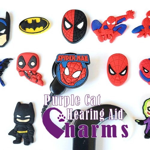 Hearing Aid Tube Trinkets or Cochlear Cuties: Super Spider or - Etsy Hearing Aid Tube Trinkets or Cochlear Cuties: Super Spider or - Etsy