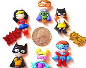 Cochler Cuties or Hearing Aid Tube Trinkets: Super Hero Inspired Collection!  Please select quantity 2 for a pair!