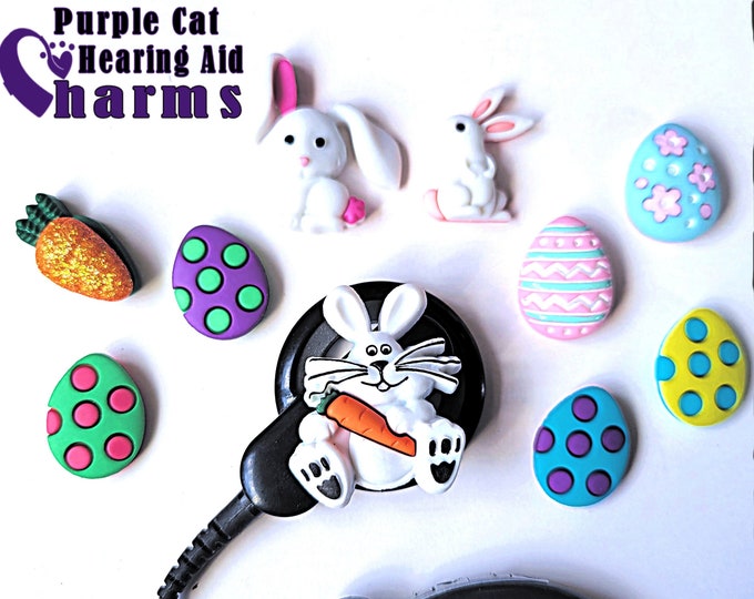 Featured listing image: Easter Hearing Aid Tube Trinkets: Cochlear Cuties