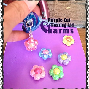 Hearing Aid Charms:  Colorful and Bold Daisies!