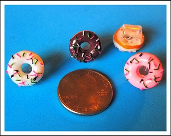Tube Trinkets:  Delicious Donuts!  Select quantity 2 for a pair!