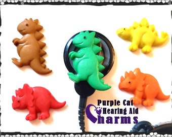 Hearing Aid Tube Trinkets or Cochlear Cuties:  Dinosaurs!  Please select quantity 2 for a pair!  Great for boys or girls!