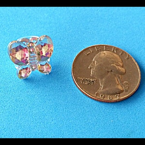 Tube Trinkets: Crystal Butterflies Hearing Aid Charm sold separately image 3