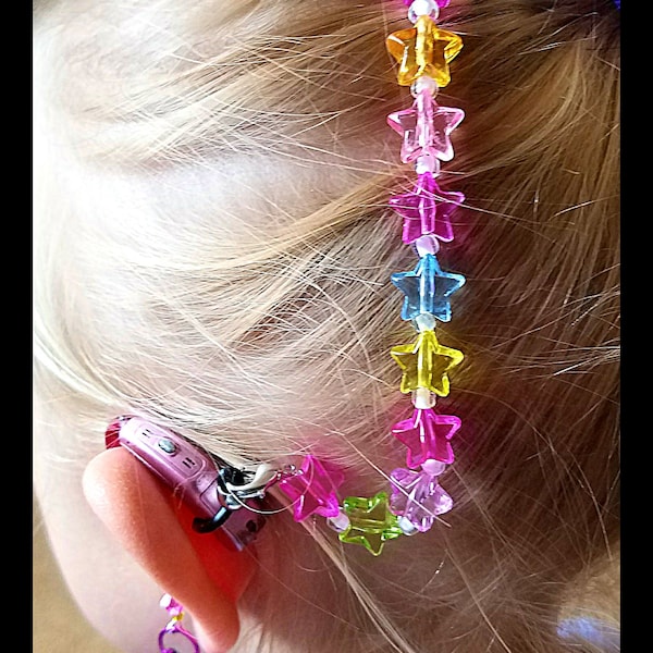 Rockin Aid Retainers: Super Rock Stars made with Acrylic and Czech Accent Beads!  Please select quantity 2 for a pair!
