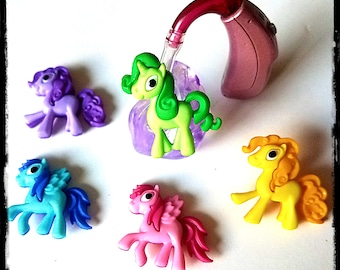 Hearing Aid Tube Trinkets: Bright and Cute Little Ponies!  Please select quantity 2 for a pair!