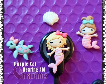 Cochlear Cuties or Hearing Aid Tube Trinkets:  Mermaid and Ocean Collection!  Please select quantity 2 for a pair!