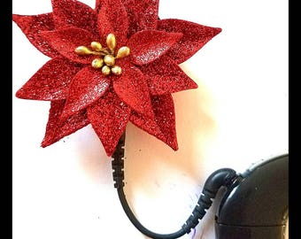 Cochlear Cuties: Christmas Poinsettia Blossoms!  Please select quantity 2 for a pair!