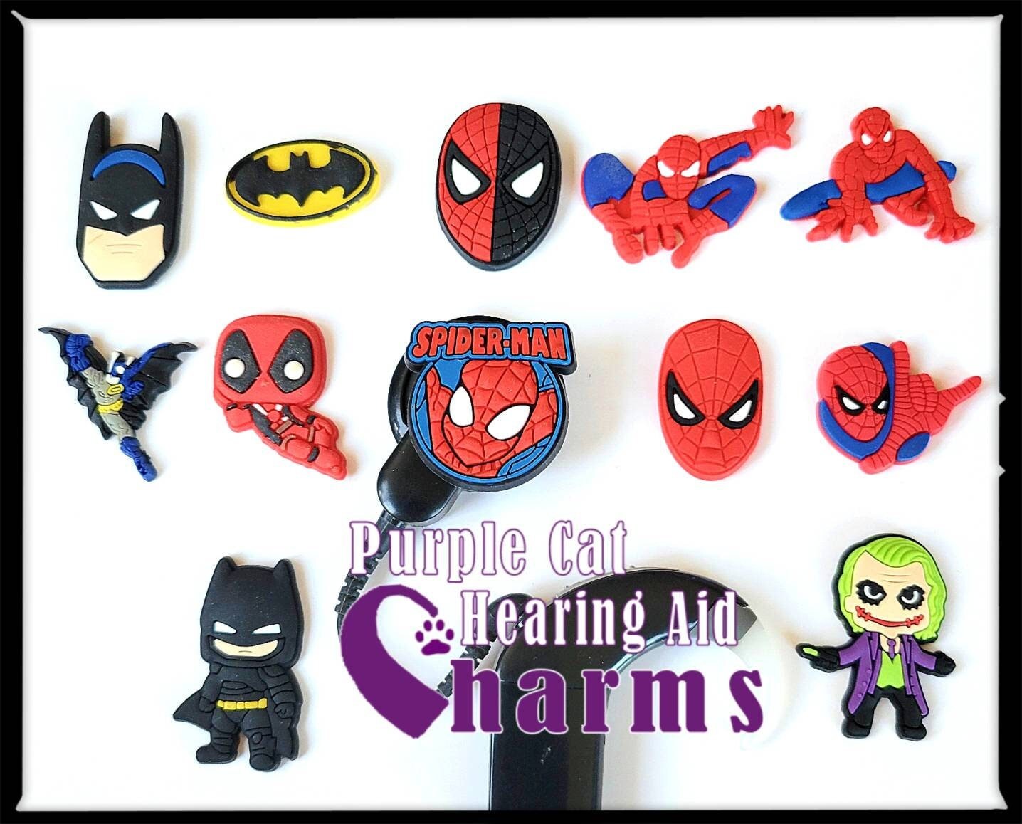 Hearing Aid Tube Trinkets or Cochlear Cuties: Super Spider or - Etsy