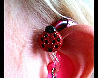 Tube Trinkets:  Small Glittery Ladybugs!