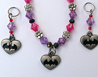 Bat Girl Bracelet  (with a matching hearing aid charm set available at bundle price)!