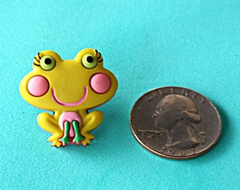 Tube Trinkets:  Happy Pink Cheeked Frogs!