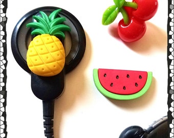 Cochlear Cuties or Hearing Aid Tube Trinkets: Watermelons, Pineapples and Cherries!  Please Select Quantity 2 for a pair!
