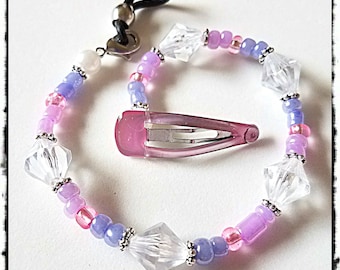 Rockin Aid Retainers:  Princess Purple made with Czech glass and Acrylic beads!  Please select quantity 2 for a pair!