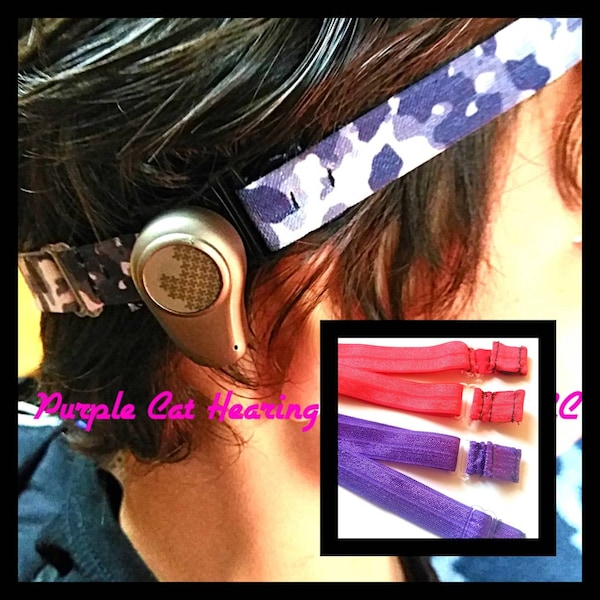 BAHA Adjustable Athletic Hear-bands! Baha hearing aid headbands.  Base and BAHA device not included. One size fits most!